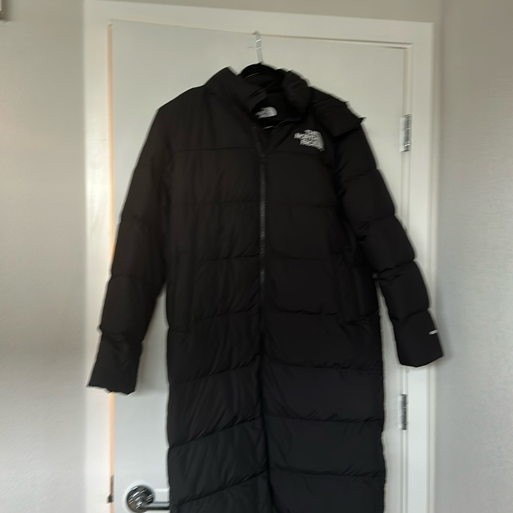 North face long puffer